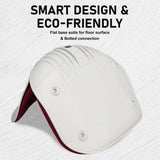 4X Slender Chair Posture Correction Seat Floor Lounge Padded Stackable RED V274-FT-SLDC-RD-X4