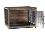Small Wooden Dog Crate Indoor Kennel 63x51x59cm End Table Nightstand V178-66971