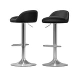 Artiss Bar Table and Stools Set Dining Desk Kitchen Chairs Cafe Pub BA-TAB-CHR-GASLIFT-BKSV