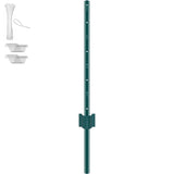 3 Feet Fence Post, 10 Pack U-Channel Heavy Duty Metal Fence Posts, Sturdy Steel Fence Stakes for V952-WLLZJSK3YC10X2TT5V0