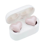 Heart Shaped Earbuds, Stylish Headphones HiFi Stereo Sound Waterproof Bluetooth 5.3 Earphones with V1189-LWWAL-20260401-05257