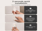 2-in-1 Motion Sensor Toilet UV Sterilizer Light with RGB Night Light Automatic Disinfection, V1341-ZY-V3KMT2DF-2PCS