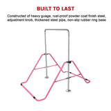 Kids Gymnastics Bars Training Horizontal Bar Monkey Kip Bar Pink V63-833321