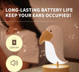 Cute Bird Night Light Desk Lamp with Woodern Base,Bedroom Living Room Decorations Gifts for V1369-AZ3-W-01208