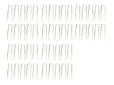 50Pcs Galvanized Steel Garden Stakes U Shaped Tent Stakes U Shaped Galvanized Landscape Pins Heavy V1294-YM0703-3111230111611