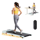 Everfit 3 in 1 Walking Pad Treadmill 12% Incline Under Desk Treadmills for Home Gym 38cm Belt Green TMILL-380-2INC-GN