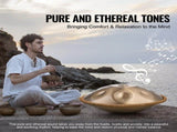 Handpan Drum 22 in 10 Notes D Minor Hand Drum Instrument with Mallet V952-SDG22INCH10YOXTG2V0