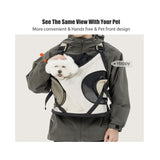 Versatile Front-Facing Pet Carrier Backpack with Breathable Mesh and Safety Leash for Small Cats and V1341-ZY-GNPC67UX-BEIGE