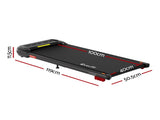 Everfit Treadmill Electric Walking Pad with Incline Under Desk Home Gym Black TMILL-400-INC-BK