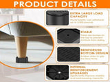 16 Pcs Furniture Risers Heavy Duty Bed Chair Table Heightening Foot Pad Non-Slip Floor Furniture V1192-AZ-W-22693