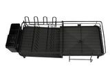 Dish Drying Rack Multifunction Rust Proof Expandable Plate Drainer with Utensil Holder for Kitchen V1294-YM0901-3118240097311