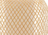 Natural Woven Bamboo Oval Table Lamp Light Shade Boho Tropical Coastal V563-75188