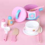 Kids Wooden Kitchen Tea Set Pretend Play V510-FUN014