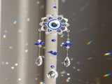 3pc Evil Eye Crystal Sun Capture Pendant Suitable for Home Window and Garden Hanging V1102-M-SHOE-32531-GRAY-13A24181