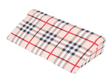 Wedge Pillow R Shaped Removable Slip Resistance Plaid Pattern Bedsore Turning Wedge Pillow for Side V1294-YM0901-3117230161912