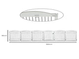 PaWz 6 Panels Pet Dog Playpen Puppy White PT1173-WH