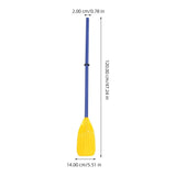 1Pair Outdoor Kayak Paddle Black ABS Detachable Design for Easy Use and Storage V1370-AZ4-10918