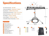 30 Note Glockenspiel Xylophone Bell Kit, Professional Percussion Instrument Set with Mallets, Drum V952-30YFZQWZJ8LXX4BJCV0