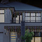 960 LEDs Snowing Icicle Lights available in 4 Colors - Blue & White V720-XB0137BW