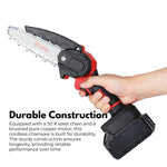 RYNOMATE Mini Handheld 6 Inch Cordless Electric Chainsaw V227-8287305301080