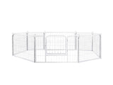 PaWz 8 Panel 24'' Pet Dog Playpen Puppy White 24 inch DO1005-24-WH_NZ