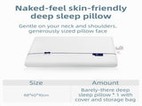 White Deep Sleep Slow Rebound Memory Foam Pillow with Washable Cover Storage Bag - Broad Surface V888-ELOSUNG55089-2