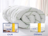 Bamboo Pillowtop Mattress Topper Luxury Bedding Mat Pad Protector Cover King 183 x 203 cm V201-W12782547