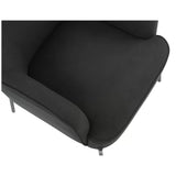 Hugo upholstered armchair black V178-67287