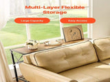 Narrow Console Sofa 106 cm Behind Couch 3-Tier Long Entryway Table and Skinny Hallway V952-BSXGZDCK39418RBBZV0