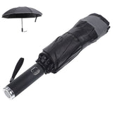 Black Umbrella for Rainy Days, 41-Inch Canopy with Rubber Handle, 1 Set V1366-AZ2-W-19199