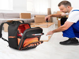 Tool Backpack, 49 Pockets, Heavy-duty Tools Storage Organizer Work Bags with Laptop Compartment & V952-GJBBBD1012INXI8UM001V0
