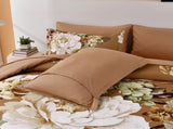 Golden Bloom Majesty Caramel Blossom 3 Piece Comforter Set V745-AB011171AJ3