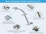 16 Shower Arm with 10" Rainfall Showerhead V1258-DP02-C-815