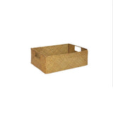 Handmade Seaweed Storage Basket Woven Storage Box with Handle for Home Kitchen Office V1294-YM0901-10254163
