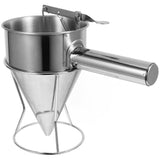 Funnel Cake Maker Confectionery Funnel Stainless Steel Pancake Cooks 1 Set V1369-AZ3-W-14190