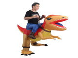 Inflatable Dinosaur Costume Adult Riding Suit Air Blow Up Cartoon Outfit for Holiday Party Cosplay V1294-YM0901-3115240011311