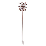 Solar Wind Spinners Multi Color LED Lights Garden Wind Catcher Windmill for Courtyard V1294-YM0715-3111210460711