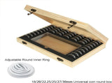 Wooden Coin Capsules Holder Case, Coin Storage Box Banknotes Collection Holder with Lock, Coin V1188-CYX-DP-219
