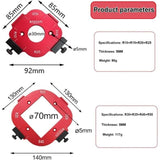 2 Pcs Router Jigs for Wood, Worktop Jig Arc Angle Positioning Jig 1, Router Jigs for R10 R15 R20 R25 V1237-MS-626-312