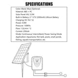Solar Pond Pump Air Pump Solar Powered Pool Fish Tank Oxygenator Oxygen Aerator V201-QHGMMOREONE005