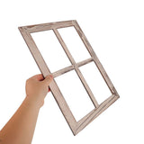 2Pcs Decorative Wooden Faux Window Frame Rustic Country Wall Art V1370-AZ4-18110