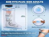Waterproof Extra Wide Leg Cast Cover for Shower with Non-Slip Bottom Protector Surgery Wounds V1369-AZ3-W-18767