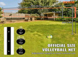 Outdoor Portable Volleyball Net System, Adjustable Height Aluminum Poles, Professional Volleyball V952-PQWTZ323YCLGRY89QV0