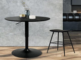 Levede Bar Table Swivel Gas Lift Counter Black CH1094-BK
