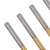 50PCS 1/8 Inch Drill Bits High Speed Steel Spiral Saw Bit Set for Wood and Plastic Cutting Gold V1294-YM0901-3114240123412