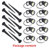 10PCS LED Spotlights Landscape Warm light Lamp Waterproof Outdoor Garden Yard 12V V201-DP240153