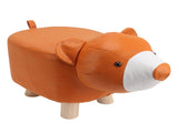 Cute Animal Footstool with Soft Padded Cushion and Prevent Slip Feet Small Footrest Stools for Kids V1294-YM0703-3116230004215