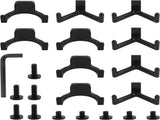 21-Piece Tool Storage Hooks - Black Y/U-Shaped Hooks with Wrench - Shed Storage Accessories V1189-WXFBOL-149-1