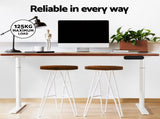 Artiss Standing Desk Motorised Electric Dual Motor 140CM Rustic Brown HASD-B-M10-WHDF-RBDB-140