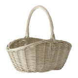 Natural Wicker Basket with Handle, Portable Rattan Storage Basket for Picnic, Fruit & Vegetable V1366-AZ2-W-16767